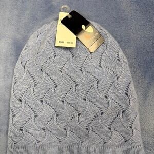 V.fraas Light blue cable knit beanie new